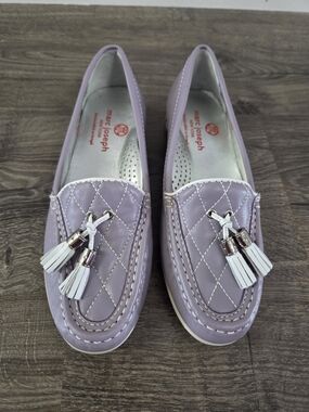 Marc Joseph Womens Leather Original Golf Mocassins Size 6